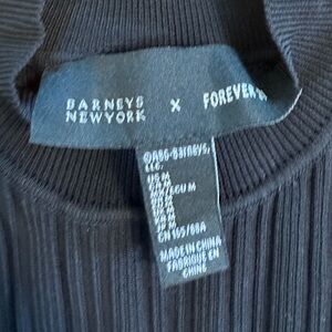 Forever 21 Black Ribbed Tank Top